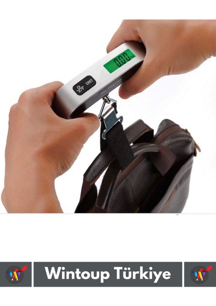 Premium Taşınabilir Seyahat Bavul Ağırlık Tartı Dijital LCD Ekran Kompakt Bagaj Tartısı Max 50 kg fırsatları