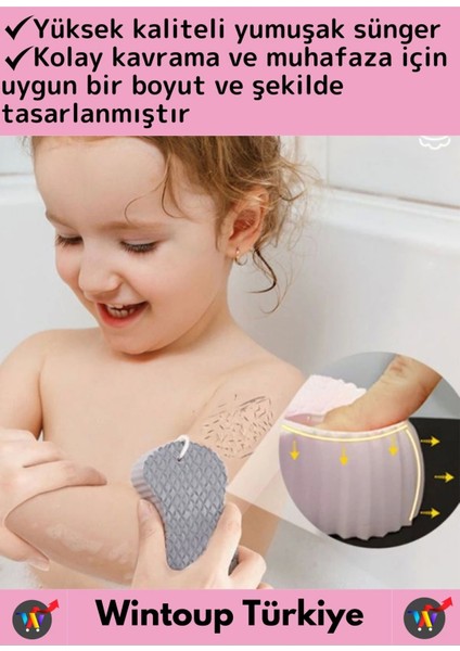 Yüksek Kaliteli Ultra Esnek Yumuşak Peeling Hassas Cilt Bebek Banyo Ovalama Süngeri Banyo Lifi 1Adet fiyatları