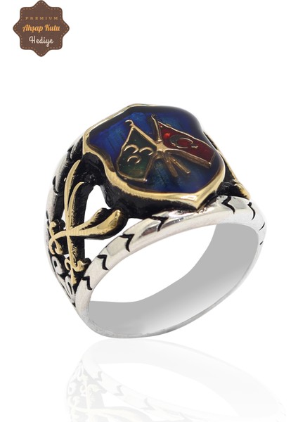 Zülfikarlı Sancak Model 925 Ayar Gümüş Erkek Yüzük 201023426