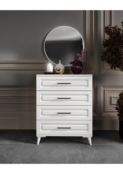 Ücretsiz Montaj - %100 MDF Sanat 6 Kapaklı Komple Mdf Beyaz Yatak Odası Takımı modelleri