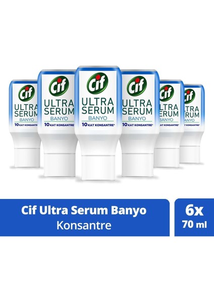 Ultra Serum Kapsül Banyo Temizleyici 10KAT Konsantre Kireç ve Sabun Leklelerini Söker 70ML 6ADET