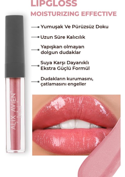 Uzun Süre Kalıcı Yapışkan His Bırakmayan Nemlendirici Dudak Parlatıcısı - Lipgloss 09 Softly Pink