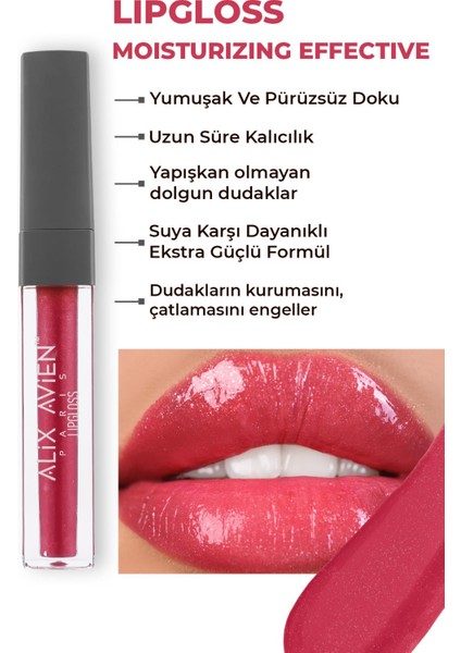 Nemlendirici Etki Yapışkanlık Hissi Bırakmayan Dudak Parlatıcısı - Lipgloss 12 Juicy SB