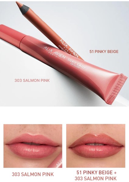 Silky Care Lipgloss 303 - Salmon Pink