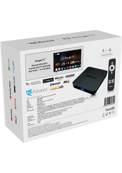 RED360 X100 Pro 16GB Google Tv