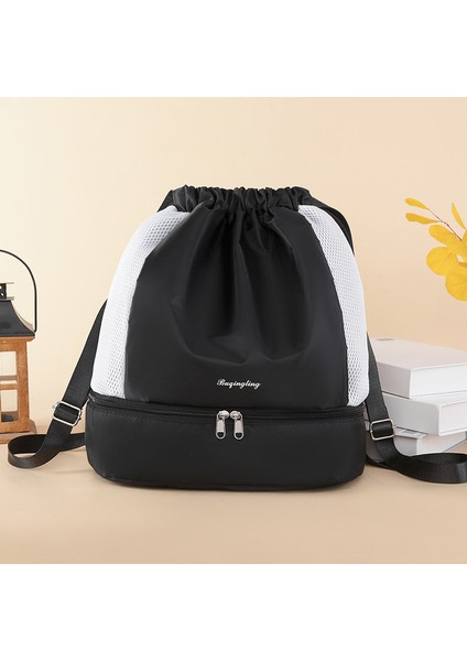 Kadınlar Için Islak ve Kuru Ayırma Spor Çantası Ayakkabı Pozisyonu ile Yeni Model Spor Yüzme Yoga Çantası Omuz Açık Hafif Sırt Çantası (Yurt Dışından) modelleri