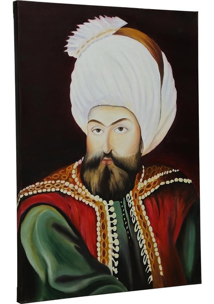 El Işçiliği Osman Gazi Yağı Boya Resim 70*50 cm - 6128 fiyatları