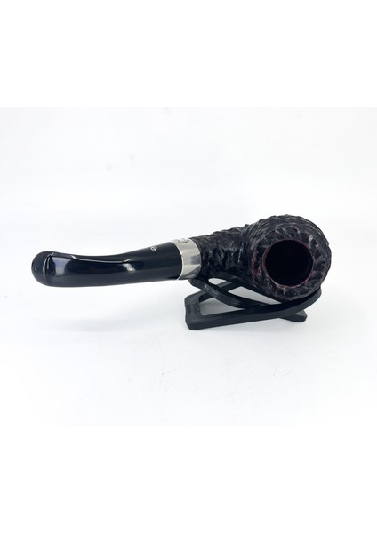 Sherlock Holmes Rusticated Professor 9mm. Filtreli Vulcanite Saplı Pipo 205745