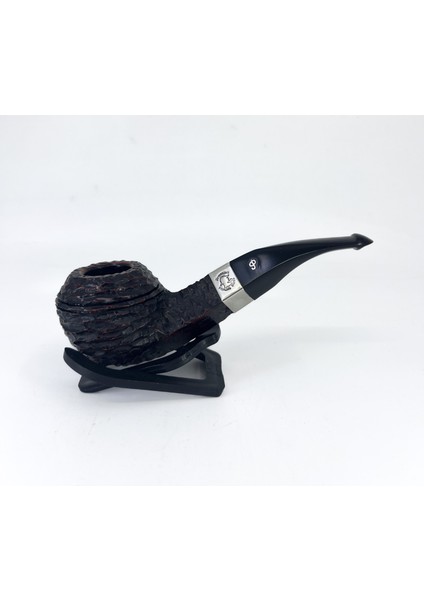 Sherlock Holmes Rusticated Squire 9mm. Filtreli Vulcanite Saplı Pipo 205721