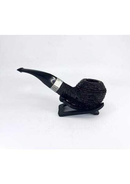 Sherlock Holmes Rusticated Squire 9mm. Filtreli Vulcanite Saplı Pipo 205721