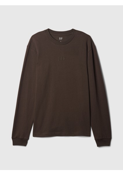 Erkek Kahverengi Gap Logo Heavyweight T-Shirt fiyatları