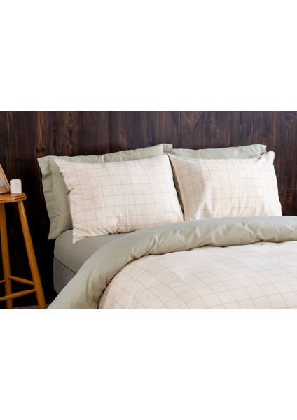 Norwich Yeşil Pamuk King Size Nevresim Takımı modelleri