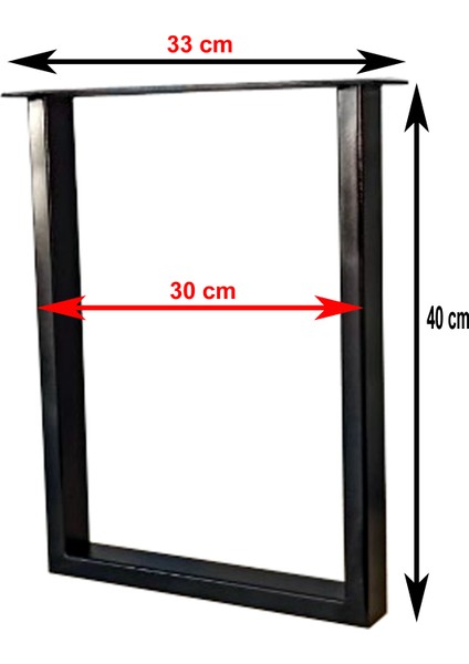 Metal Sehpa Ayağı Oturak Bank Ayağı U Model Metal Ayak Sehpa Ayakları