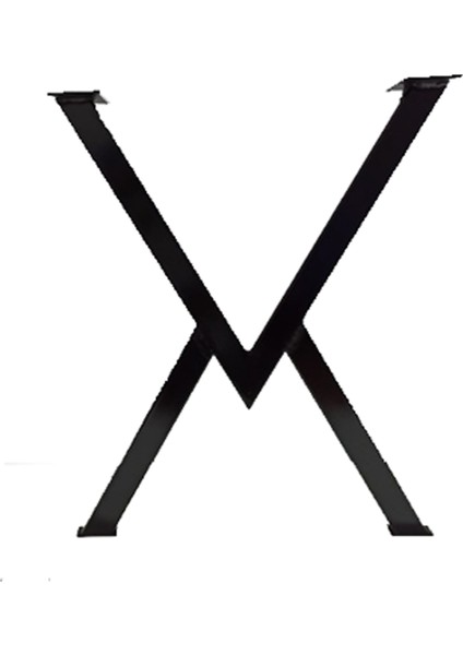 Metal Masa Ayakları V Model Siyah Metal Ayak Masa Ayağı