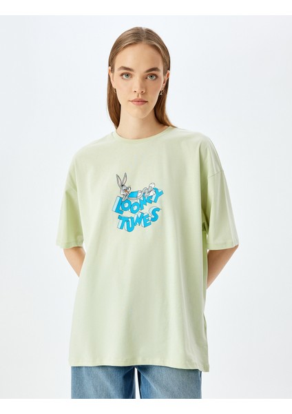 Bugs Bunny Lisanslı Arkası Baskılı Pamuklu T-Shirt
