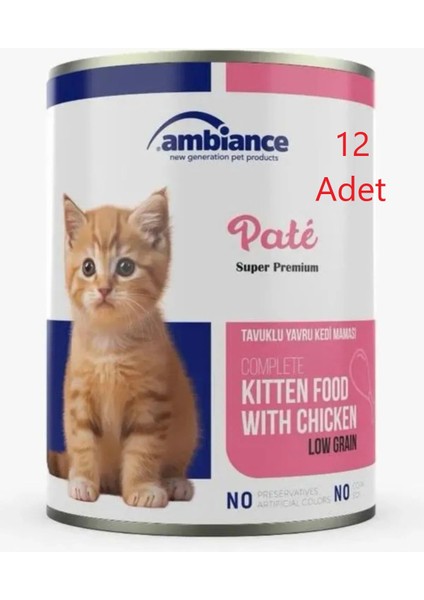 Tavuklu Yavru Kedi Ezme Konserve 415 gr x 12'li