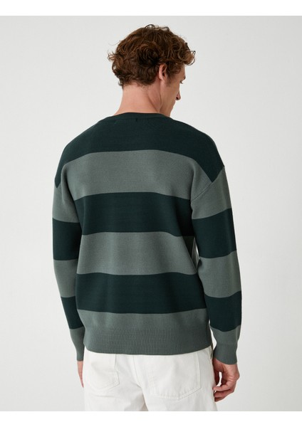 Bisiklet Yaka Kazak Triko Uzun Kollu fırsatları