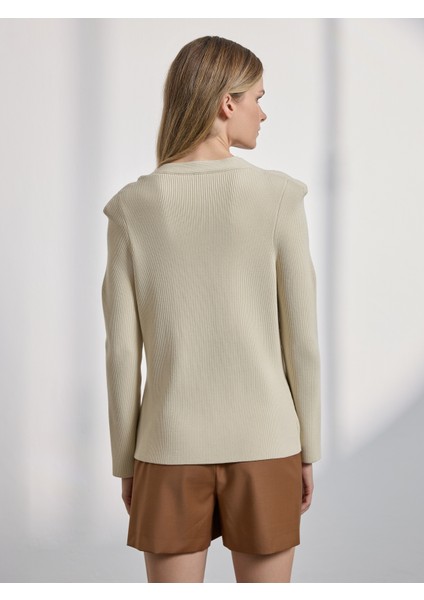 Kadın Triko Hırka-Bej modelleri