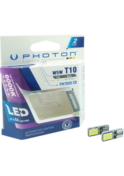 T10 W5W 6+6 Led(2'li Blister)