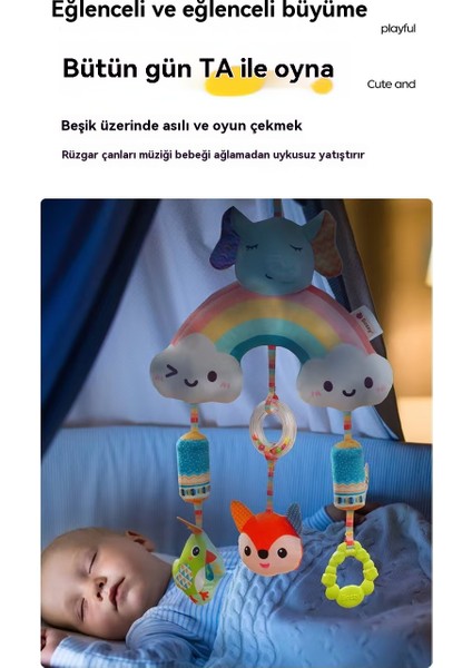 Yeni Doğmuş Bebek 0-1 Yaşındaki Yağmur Kaçırması Arabası, Yatağı Ağlayan Bebek Dolandırıcı Rüzgar Chime Pendant Oyuncağı. (Yurt Dışından) fiyatları