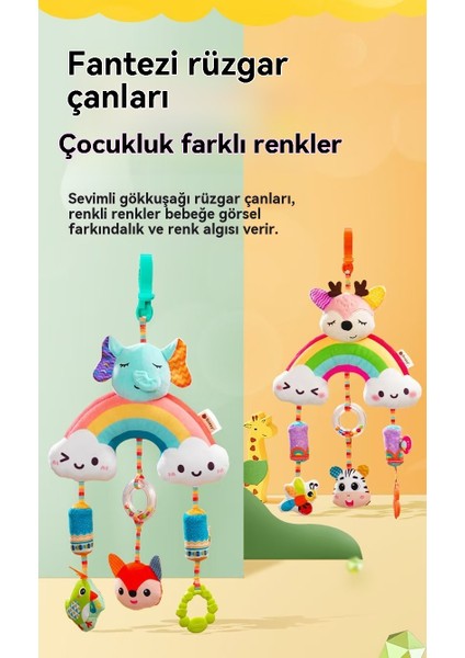 Yeni Doğmuş Bebek 0-1 Yaşındaki Yağmur Kaçırması Arabası, Yatağı Ağlayan Bebek Dolandırıcı Rüzgar Chime Pendant Oyuncağı. (Yurt Dışından) fırsatları