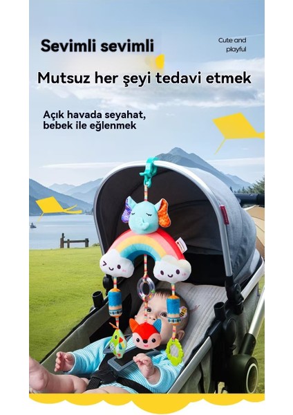Yeni Doğmuş Bebek 0-1 Yaşındaki Yağmur Kaçırması Arabası, Yatağı Ağlayan Bebek Dolandırıcı Rüzgar Chime Pendant Oyuncağı. (Yurt Dışından) indirimleri