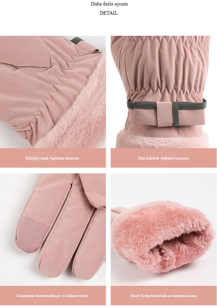 Sıcak Eldivenler, Sevimli Dış Mekan Sürüş Eldivenleri, Soğuğa ve Su Sıçramasına Dayanıklı Eldivenler (Yurt Dışından) fiyatları