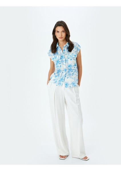 Klasik Yaka Çift Cepli Kolsuz Bakılı Gömlek fiyatları