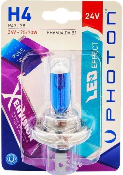 H4 24V Xen Vision Blister
