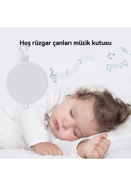Yeni Doğmuş Bebek 0-1 Yaşındaki Yağmur Kaçırması Arabası, Yatağı Ağlayan Bebek Dolandırıcı Rüzgar Chime Pendant Oyuncağı. (Yurt Dışından)