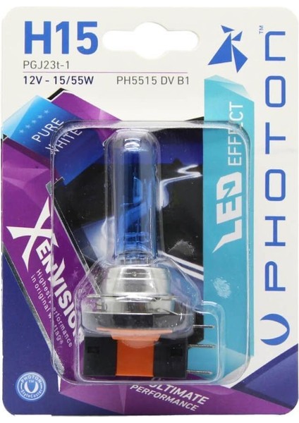 H15 12V 15/55W Xen Vısıon(Tekli Blister)