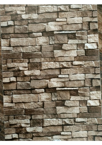 Black Serisi Kahverengi 3 Boyutlu Silinebilir Taş Desen Duvar Kağıdı (16 M²) indirimleri