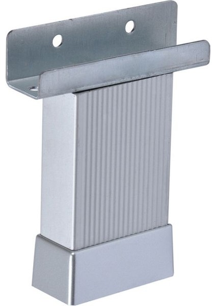 15 cm Çizgili Alüminyum U Geçme Ayak 20 x 45 mm Matkrom