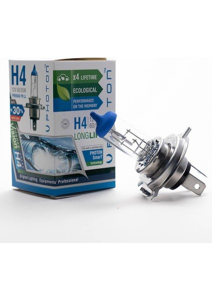 H4 12V 60/55W Eco +%30 Fazla Işık