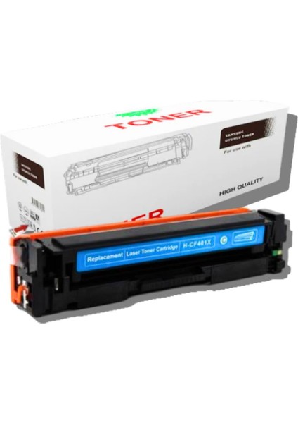 CF401X- CRG045H Mavi Muadil Toner