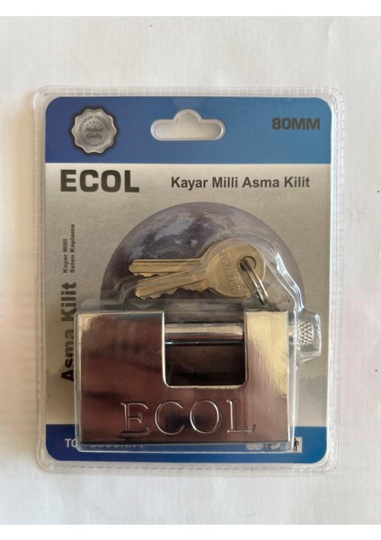 Kayar Milli Asma Kilit 80 mm