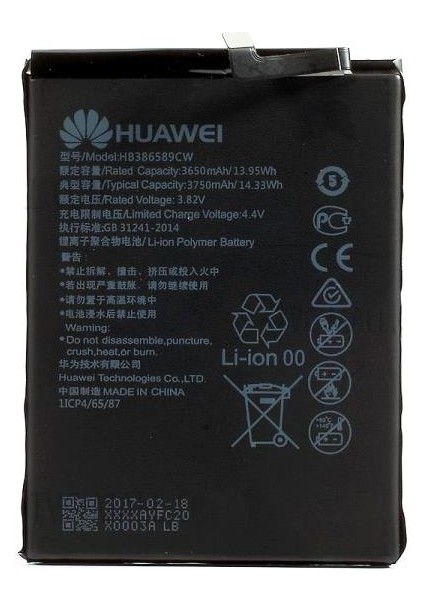 Huawei P10 Plus HB386589CW Batarya Pil