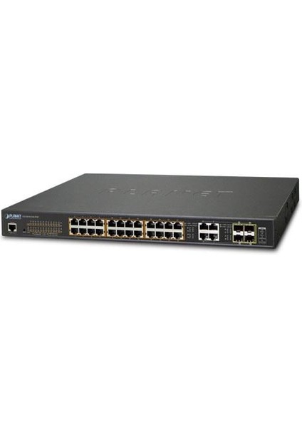 Yönetilebilir Gigabit Poe Switch (Gigabit Poe Managed Switch)24 x 10/100/1000BASE-T Ieee 802.3 At/af/bt Ultra Poe Injector (Port 1 ile Port-24 Arası) (Port Başına 60 Watt) (Poe Güç Bütçesi Maks. 600