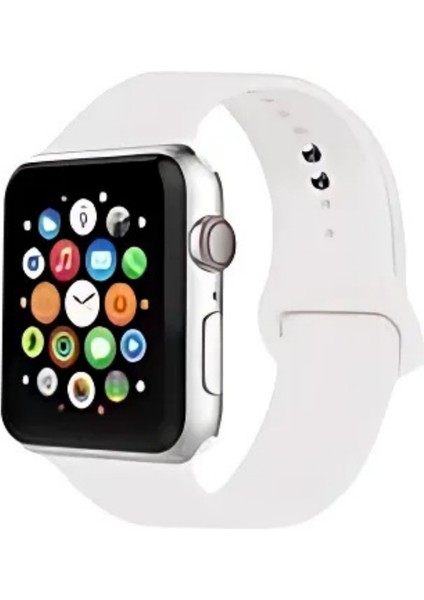 Apple Watch Kordon Kayış 38-40-41 mm Uyumlu Silikon