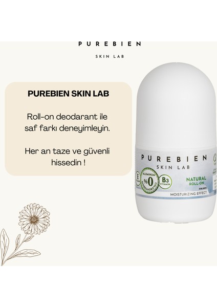 Doğal Roll On Deodorant Erkek 4'lü Fırsat