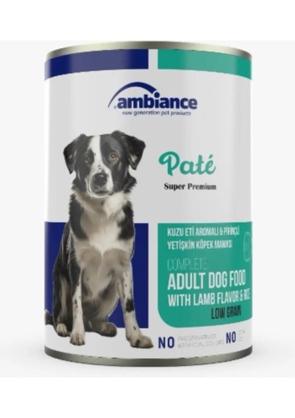 Yetıskın Kuzu Etli Ezme Köpek Konserve 415 gr x 12'li