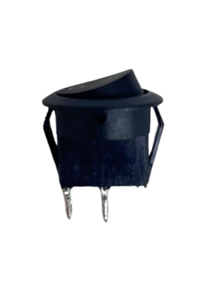 Yuvarlak On-Off Işıksız Anahtar 2 Pin Switch (10 Adet)