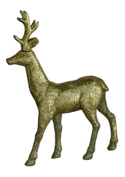 Simli Dekoratif Geyik 23*33 cm