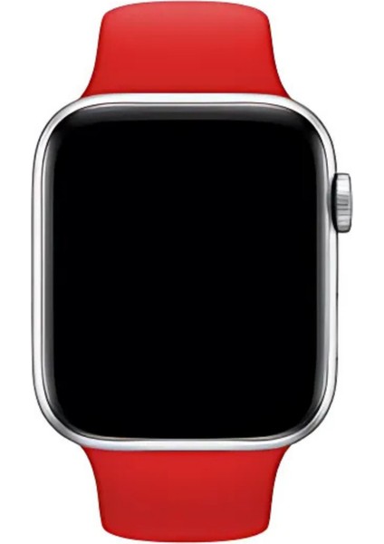 Apple Watch Kordon Kayış 42-44-45 mm Uyumlu Silikon Günlük Kullanıma Uygun Üst Kalite