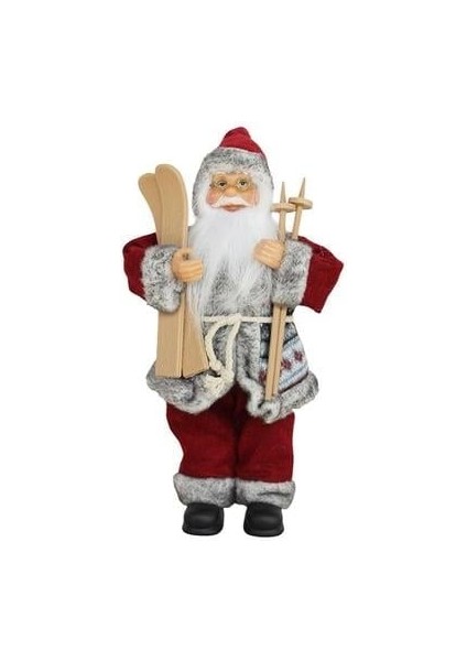 Kayaklı Noel Baba 30 cm