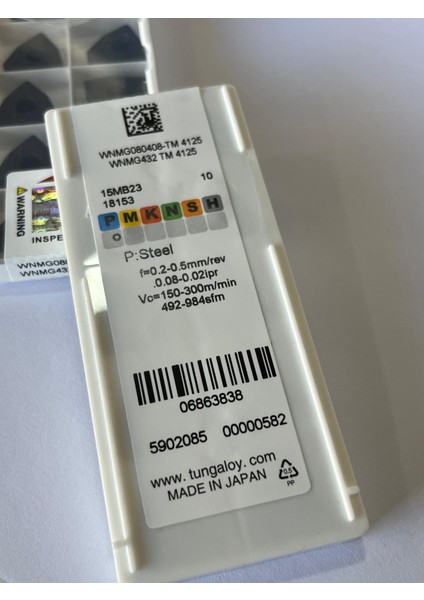 10 Adet Tungaloy WNMG080408-TM 4125 WNMG432 Tm 4125 Japan Cnc Karbür Freze Uçları 06863838 5902085 00000582 fiyatları