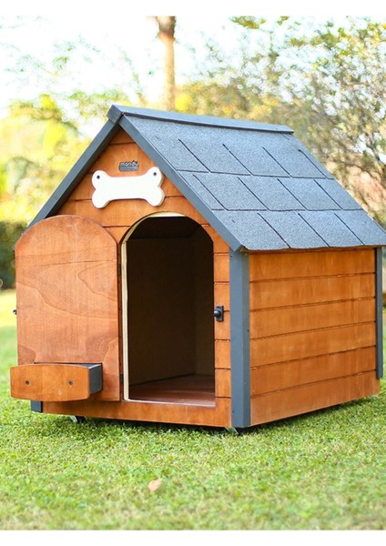 Isı Yalıtımlı Ahşap Köpek Kulübesi Large