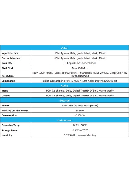 4K Beek HDMI 2.0 Aktif Fiber Optik Kablo (Aoc), 4K@60HZ, 10 Metre, Altın Kaplama