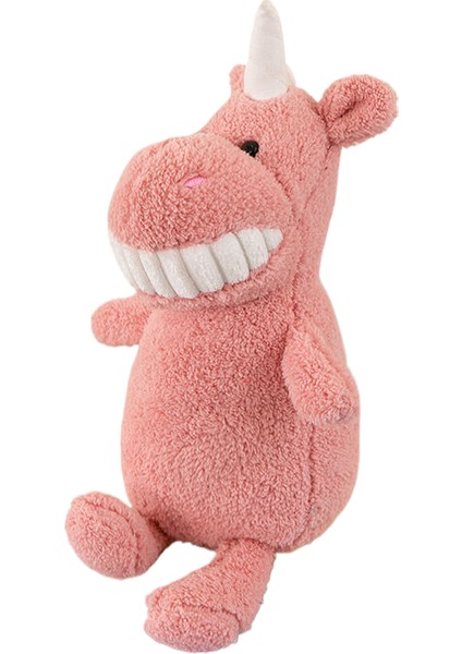 Gülümseyen Büyük Dişli Bebek Peluş Oyuncak, Dişlek Domuz Yavrusu Dinozor Bebek, Çirkin ve Sevimli (Yurt Dışından)