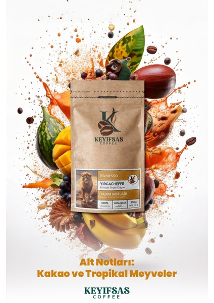 Espresso Etiyopya Yirgacheffe Kahvesi 250 gr